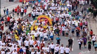 Pawai ini menjadi salah satu pusat perhatian masyarakat yang hadir di ajang Car Free Day.