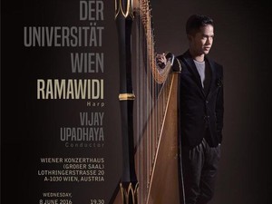 Pemain Harpa Rama Widi Bakal Tampil Solo di Wina