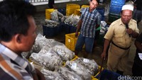 Di pasar ikan Muara Angke juga terdapat Tempat Pelelangan Ikan.