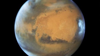 Sementara ini foto planet Mars yang difoto oleh NASA. Foto: ESA/HUBBLE/NASA