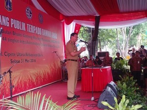 Ahok Resmikan RPTRA Taman Sawo, Hasil CSR Agung Sedayu