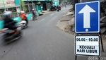 Uji Coba Sistem Satu Arah di Jl Tanjung Barat Lama