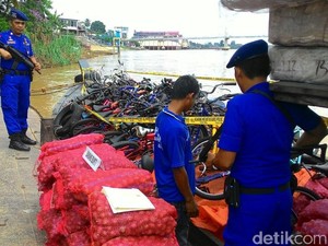 Polda Jambi Amankan 200 Karung Bawang Merah Selundupan dari Singapura