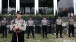 Buruh Demo di Gedung Baru KPK