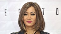 Tidak lagi tampil dengan rambut pirang, Inul tampil dengan rambut pendek berwarna coklat highlight sebahu. Pool/Noel/detikFoto.