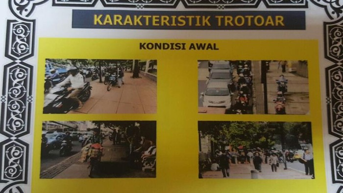 Begini Gambaran Semrawutnya Trotoar di Jalan Protokol di Jakarta