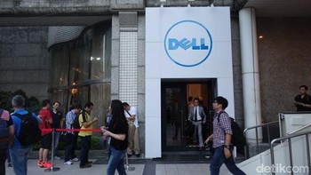 Dell: Dell adalah salah satu vendor komputer terbesar dan juga solusi enteprise. Mereka merupakan induk dari EMC dan VMWare. Foto: detikINET/Muhammad Alif Goenawan