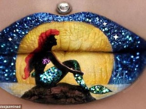 Jazmina, Makeup Artist yang Jago Lukis Bibir Bergambar Karakter Film Animasi