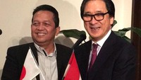 Ketua KEIN Soetrisno Bachir bertemu dengan Chairman Japan External Trade Organization (JETRO) Hiroyuki Ishige.