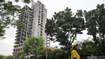 Airin Pantau Gedung Roboh di Bintaro