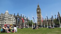 Inilah menara jam paling terkenal di dunia, Big Ben. Landmark utama London ini memang destinasi favorit wisatawan (Fitraya/detikTravel)