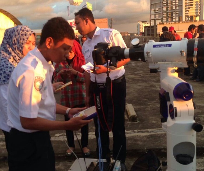 Pemantauan Hilal di Makassar Terhalang Cuaca Mendung