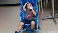 Shandy dan Aeshan saat ditemui di kawasan Tugu Tani, Jakarta Pusat pada Minggu (5/6). Pool/Gus Mun/detikFoto.