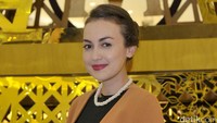 Rianti mencuri perhatian dalam sebuah acara yang digelar di kawasan Senayan, Jakarta Selatan pada akhir pekan lalu. Pool/Noel/detikFoto.