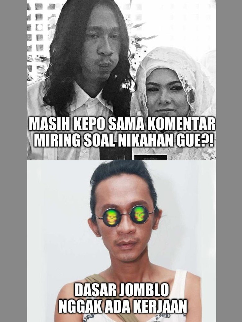 Meme DetikHOT Aming Nikahi Evelyn Masalah Buat Lo