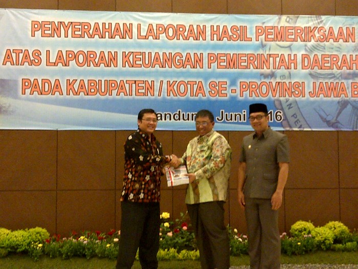 Laporan Keuangan Kota Bandung Masih Raih Opini Wajar Dengan Pengecualian