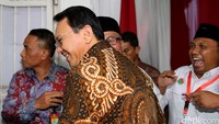Gubernur DKI Jakarta Basuki Tjahaja Purnama terlihat hadir dalam haul Taufieq Kiemas ke-3.