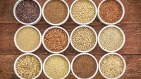Bijian utuh memberikan asupan serat dan nutrisi. Menurut riset ada kaitan antara asupan karbohidrat sederhana dengan penuaan kulit. Ganti roti, beras dan pasta dengan yang berupa bijian utuh.