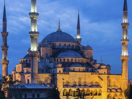 masjid biru yang populer di Turki