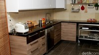 Menurut Baim, desain dapur adalah bagian tersulit. Pool/Gus Mun/detikFoto.