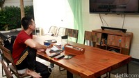 Baim mengaku, ia sendiri yang mendesain rumahnya. Pool/Gus Mun/detikFoto.