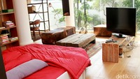 Kalau kamar gue ada sentuhan industrialnya, sentuhan alamnya ada juga jadi ya gitulah, katanya. Pool/Gus Mun/detikFoto.