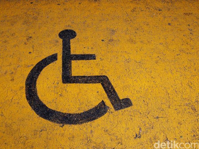 Logo Parkir Difabel, logo untuk parkir pengendara kursi roda (difabel)