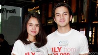 Dalam film tersebut Michelle berperan sebagai Aletta dan Rizky sebagai Arga. Pool/Gus Mun/detikFoto.