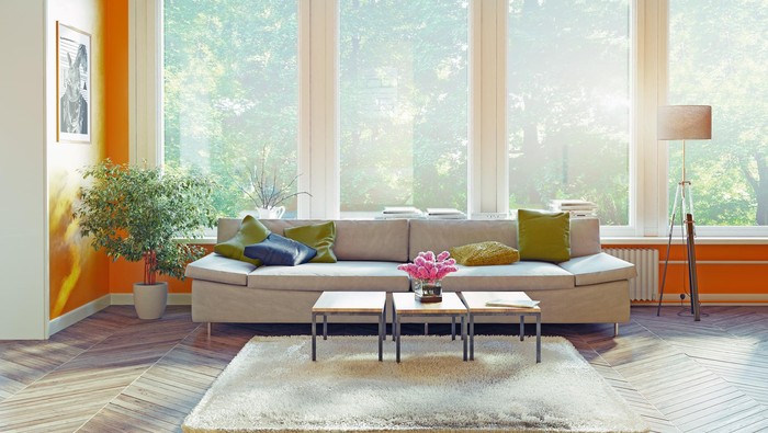interior design of a living room,decorated in modern style