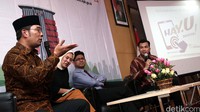 Walikota Bandung Ridwan Kamil saat memberikan sambutan dalam acara peluncuran tersebut.