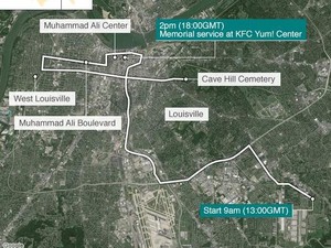 Jenazah Muhammad Ali Akan Dibawa Keliling Kota Louisville, Ini Rutenya