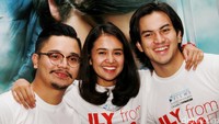 Ketiganya sama-sama berperan dalam film ILY from 38.000 Ft. Pool/Gus Mun/detikFoto.