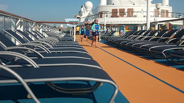 Beda! Ini Rasanya Lari Pagi di Atas Kapal Pesiar Terbesar Asia