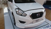 Datsun GO+ Panca T-Style versi Spesial Lebaran dilengkapi dengan leather seat (beige), JVC audio head unit with rear view camera, serta penambahan tweeter dan amplifier.