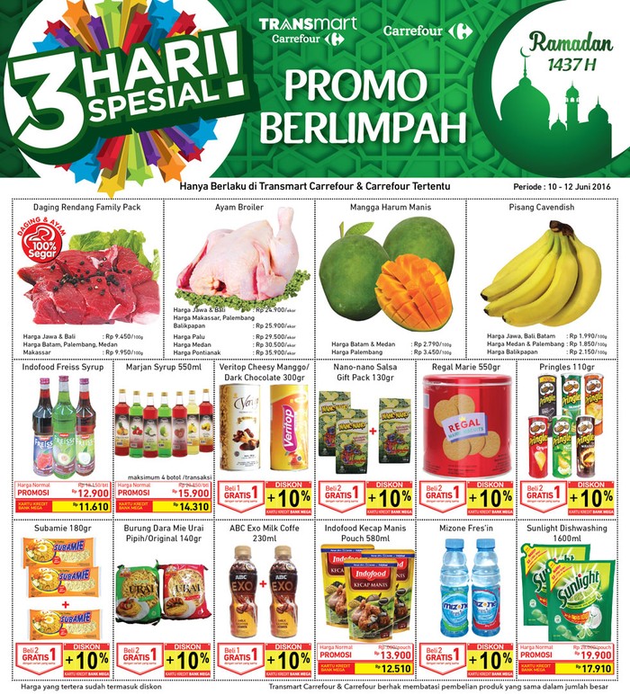 Promo Ayam Broiler Sampai Koper di Transmart Carrefour