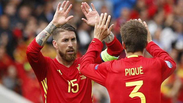 Sergio Ramos bakal berupaya keras meredam pergerakan Ronaldo.