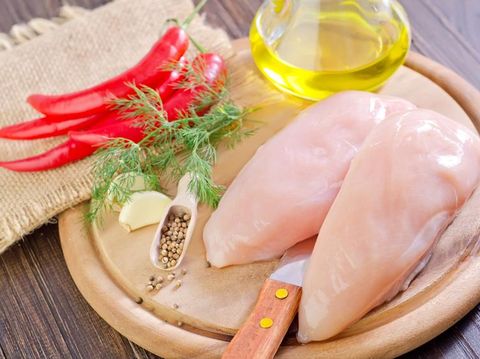 raw chicken fillet