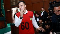 Saipul saat ditemui usai sidang di PN Jakarta Utara pada Selasa (14/6). Pool/Palevi S/detikFoto.