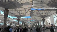 Payung khas Masjid Nabawi (Shafa/detikTravel)