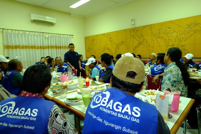 PGN Ajak Sopir Bajaj Gas Bukber
