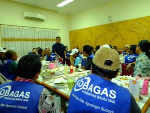 PGN Ajak Sopir Bajaj Gas Bukber