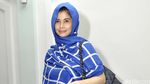 Jihan Fahira Cantik Berkerudung Biru