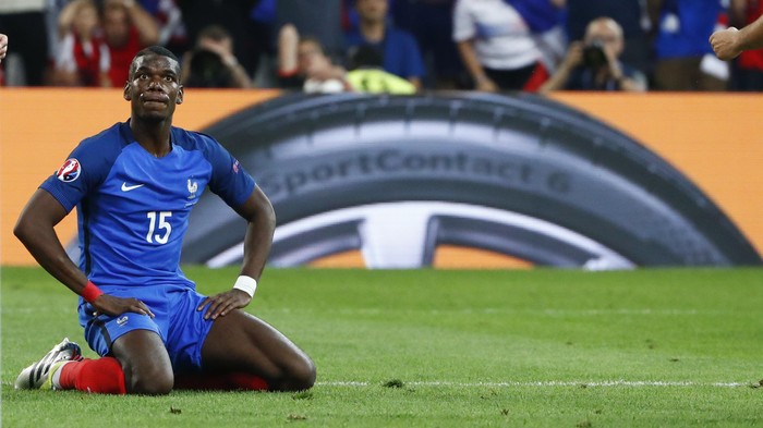 Football Soccer - France v Albania - EURO 2016 - Group A - Stade Vlodrome, Marseille, France - 15/6/16 Frances Paul Pogba reacts after shooting over REUTERS/Eddie Keogh Livepic