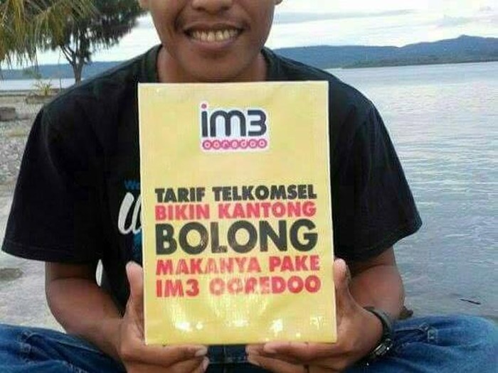Salah satu sindiran Indosat ke Telkomsel (dok.Internet) Salah satu sindiran Indosat ke Telkomsel (dok.Internet)