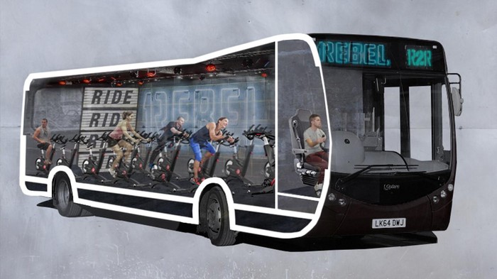 Di Bus Ini, Nantinya dalam Perjalanan ke Kantor Orang Bisa Berolahraga