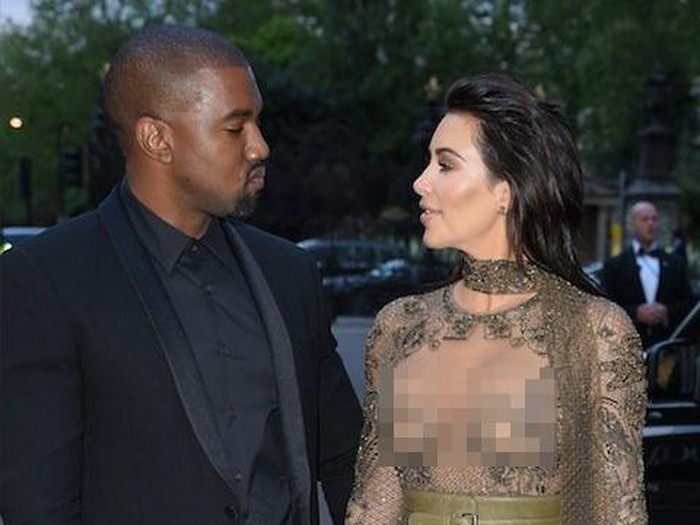 LONDON, ENGLAND - MAY 23:  Kanye West and Kim Kardashian West arrive for the Gala to celebrate the Vogue 100 Festival at Kensington Gardens on May 23, 2016 in London, England.  (Photo by Karwai Tang/WireImage)
