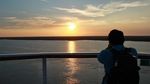 Potret Sunset Cantik dari Atas Kapal Pesiar