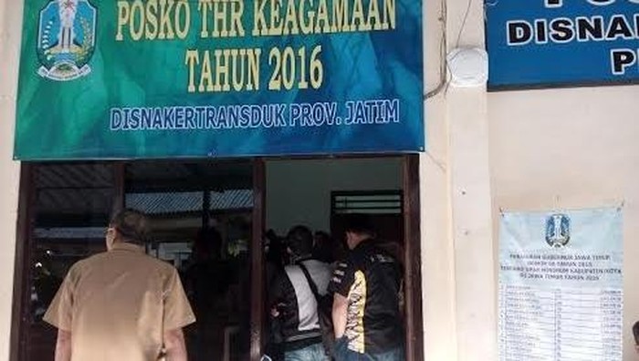 Disnaker Jatim Buka Posko Pengaduan THR Manfaatkan Medsos