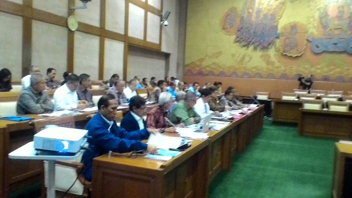 Foto: Menkeu gantikan Rini di Komisi VI DPR (Michael Agustinus-detikFinance) Foto: Menkeu gantikan Rini di Komisi VI DPR (Michael Agustinus-detikFinance)