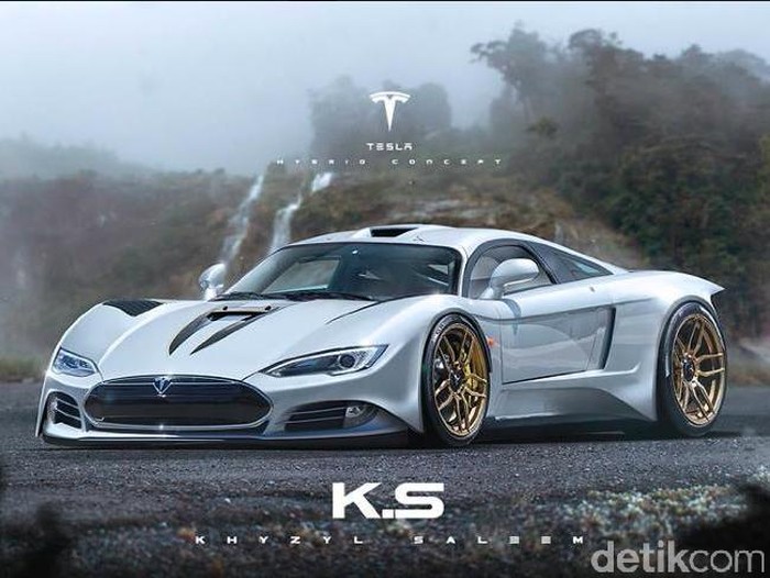 Begini Jadinya Kalau Tesla Bikin Supercar